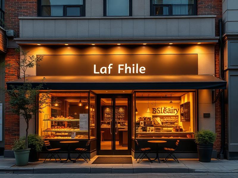 街角烘焙咖啡店探店推荐,温暖灯光的店面门头